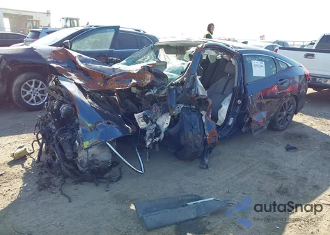 2019 Honda Civic Ex z USA, uszkodzony, nr VIN JHMFC1F36KX012090